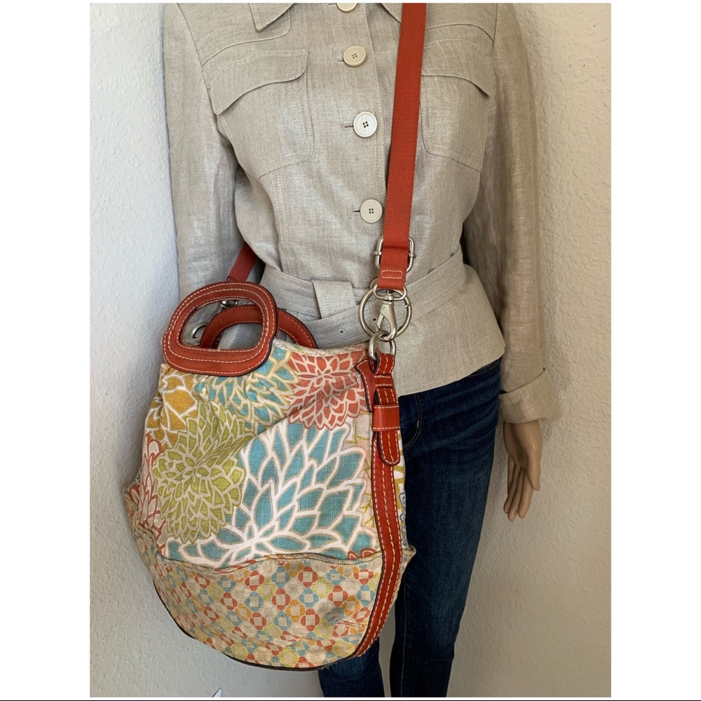 FOSSIL CANVAS HOBO BAG